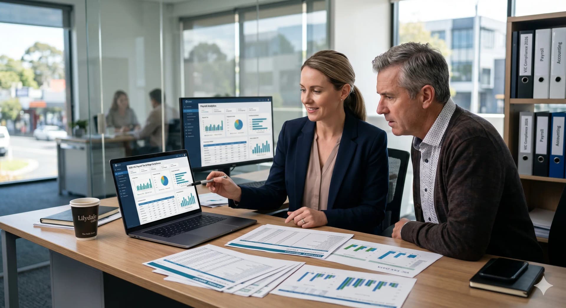 Accountants in Lilydale advising business owners on Victorian payroll tax compliance and financial planning