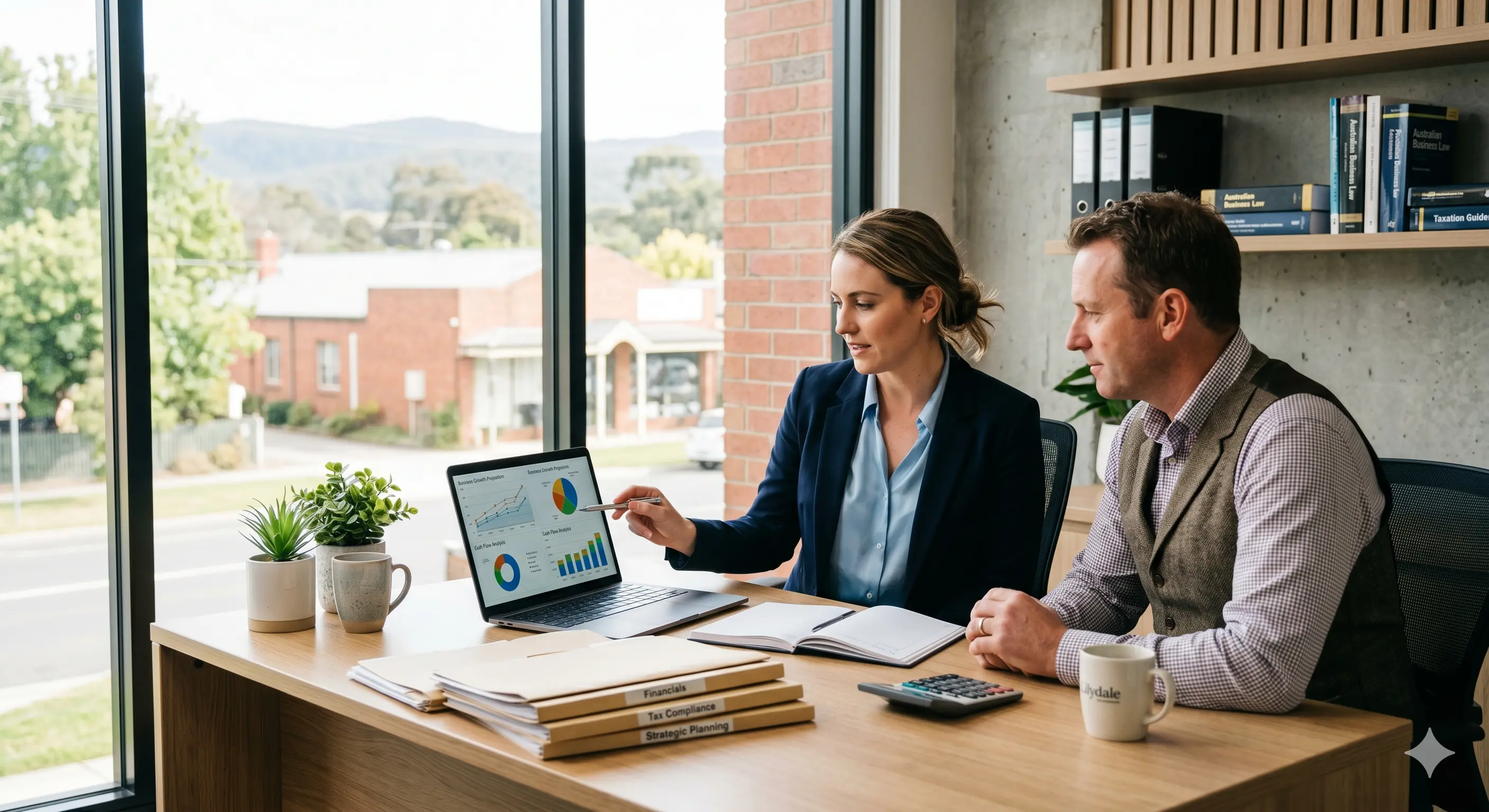 Lilydale accountant helping a business owner with tax compliance and financial decisions